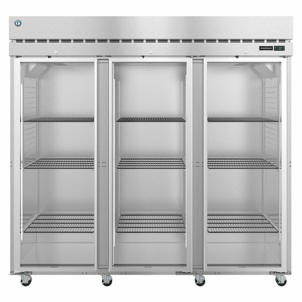 Hoshizaki America Refrigerator, Three Section Upright, Full Glass Doors with Lock R3A-FG
